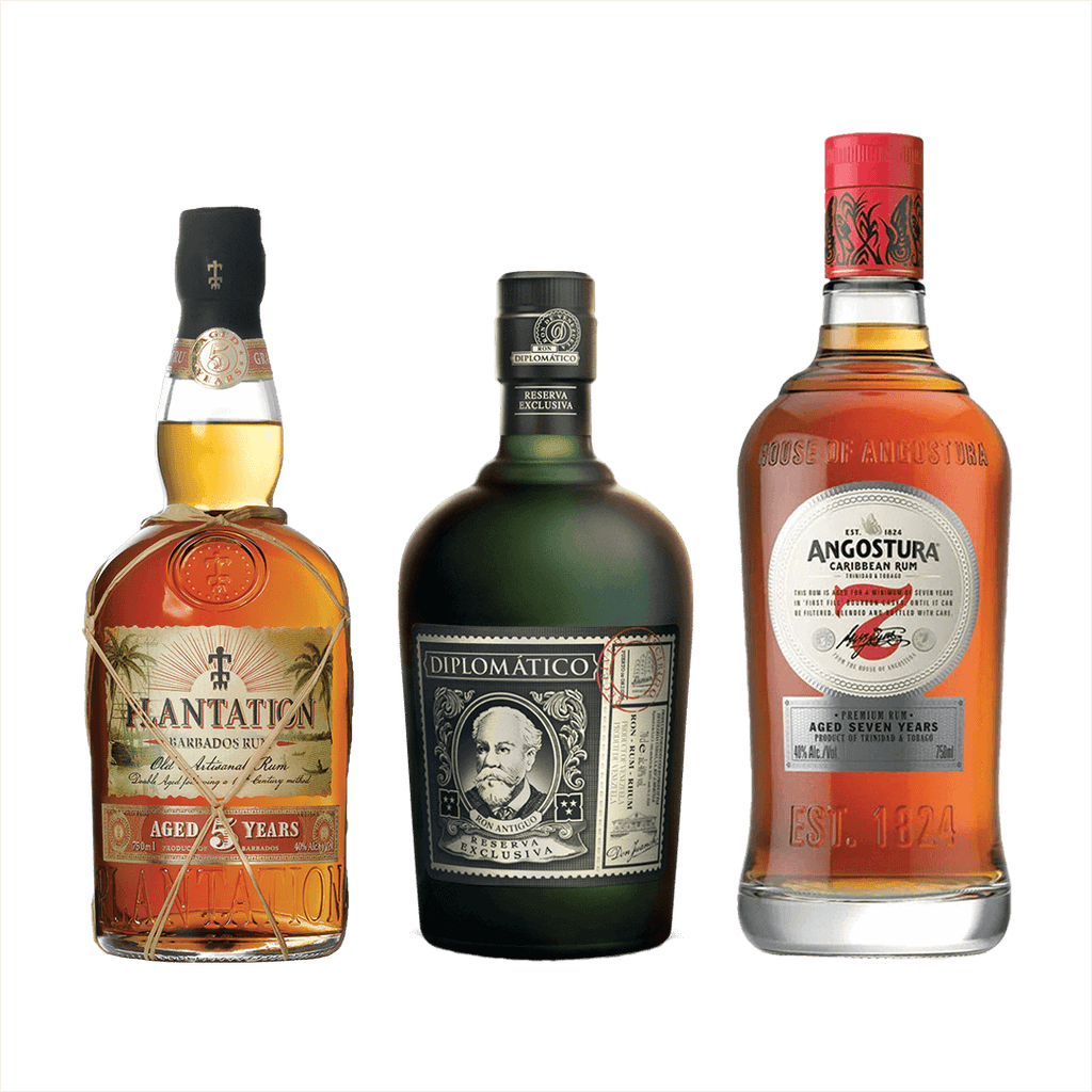 Rum for the Holidays Set: Plantation 5 Year Rum + Diplomático Rum + An