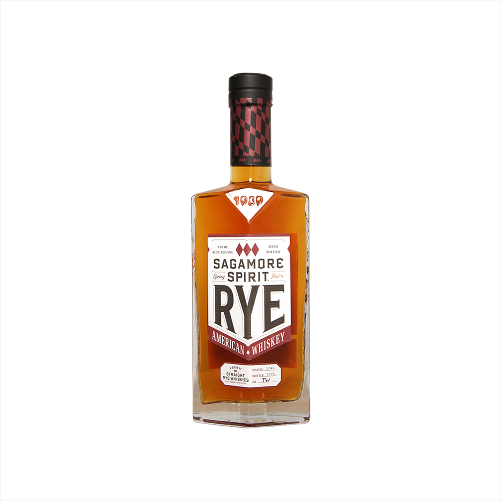 Bottle of Sagamore Spirit Rye Whiskey.
