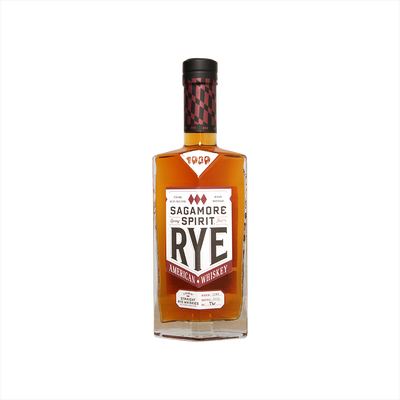Bottle of Sagamore Spirit Rye Whiskey.