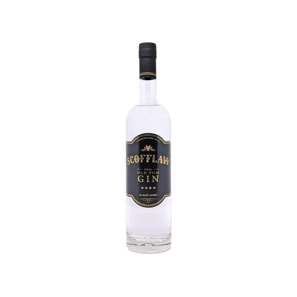Bottle of Scofflaw Old Tom Gin.