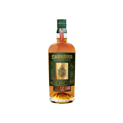 Bottle of Shakara 12 Year Old Rum.