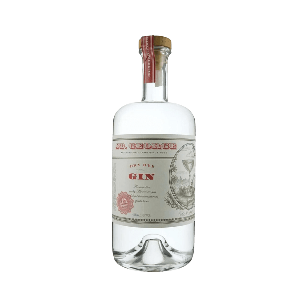 Bottle of St. George Dry Rye Gin.