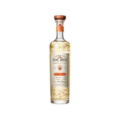 Bottle of Tequila Ocho Reposado.
