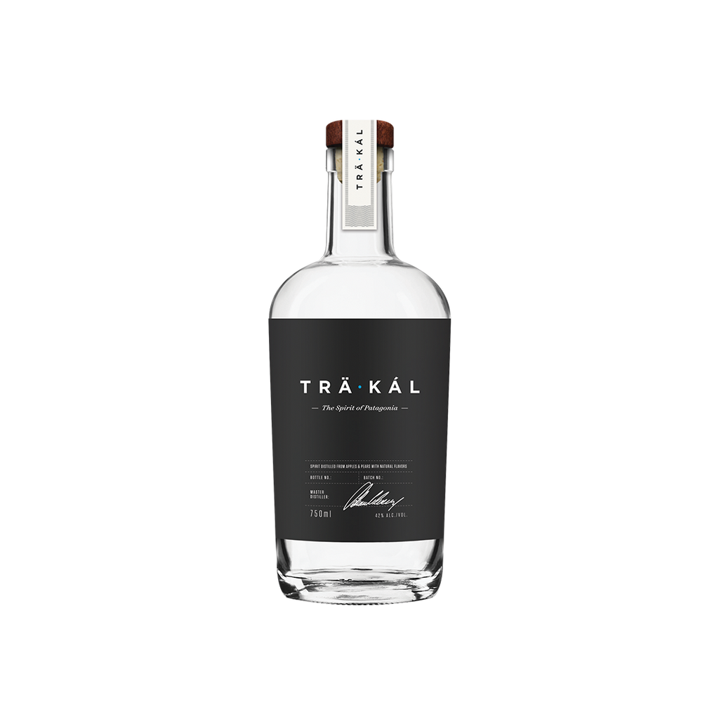 Bottle of TRÄKÁL Patagonian Spirit.