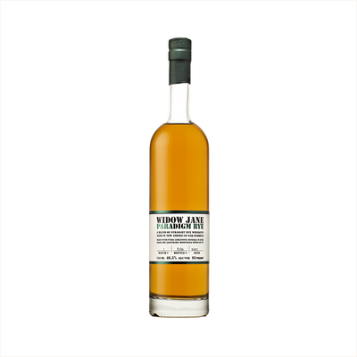 Bottle of Widow Jane Paradigm Rye.