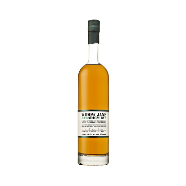 Bottle of Widow Jane Paradigm Rye.