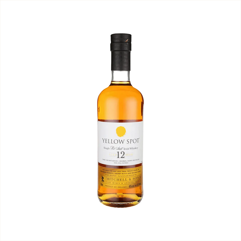 Bottle of Yellow Spot Irish Whiskey.