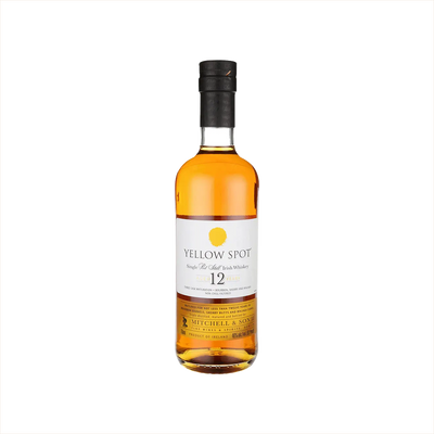 Bottle of Yellow Spot Irish Whiskey.