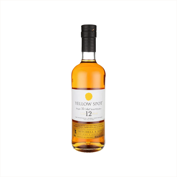 Bottle of Yellow Spot Irish Whiskey.