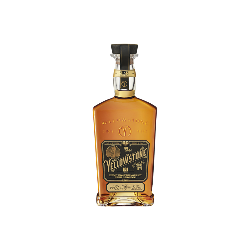 Bottle of Yellowstone Limited Edition 2023 Kentucky Straight Bourbon Whiskey.