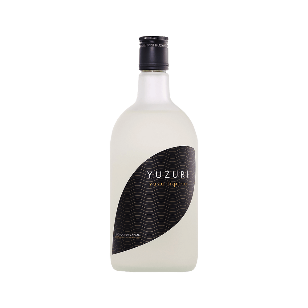 Bottle of Yuzuri Yuzu Liqueur.
