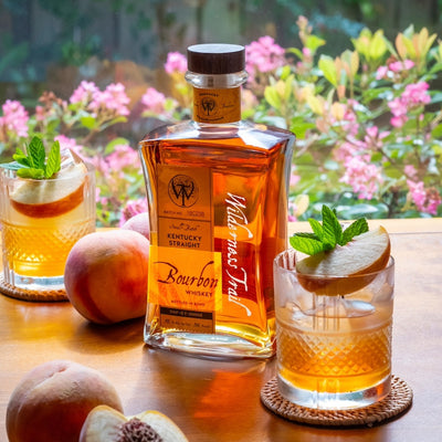 The Backyard Old Fashioned Cocktail Set: Shaker & Spoon Backyard Old Fashioned Kit + Wilderness Trail Straight Wheated Bourbon product image