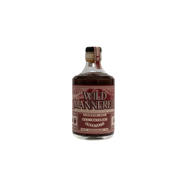 Bottle Image for Wild Mannered Strawberry Basil All-Natural Cocktail
