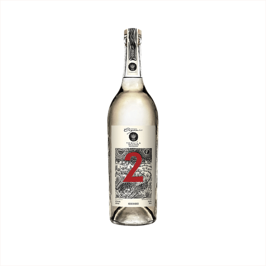 Bottle of 123 Organic Tequila Reposado (Dos).