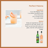 Recipe card for a Perfect Paloma.