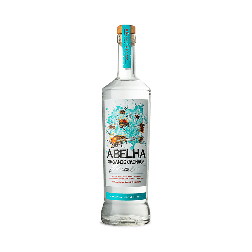 Bottle of Abelha Prata Cachaca.