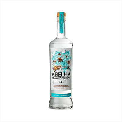 Bottle of Abelha Prata Cachaca.