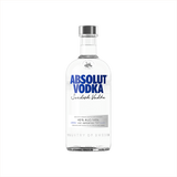 Bottle of Absolut Vodka.