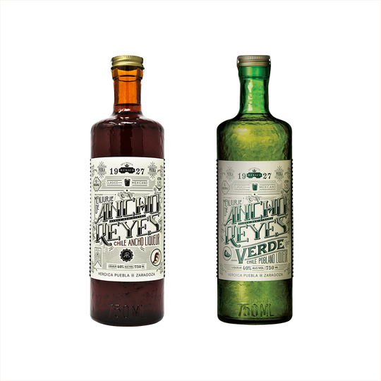 Ancho Chile Reyes Liqueur Set: Ancho Reyes Original + Ancho Reyes Verde