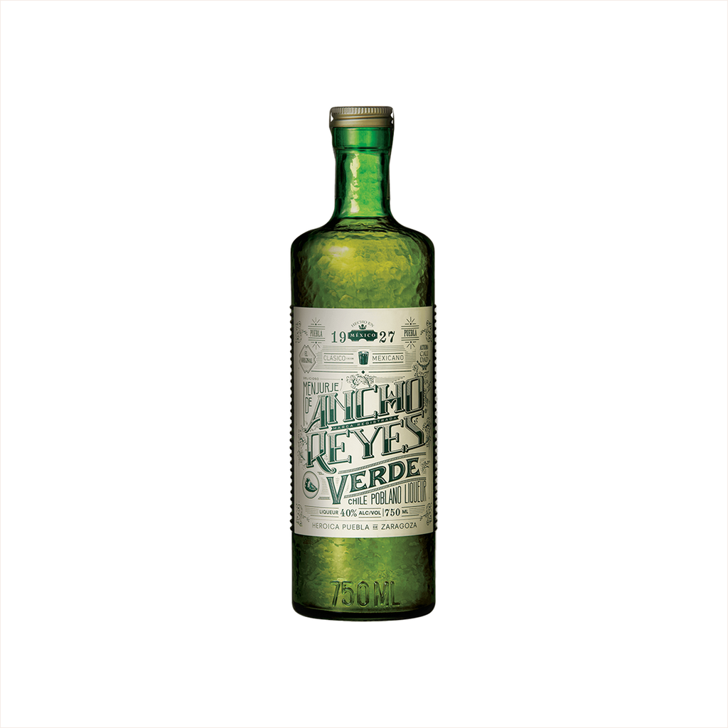 Bottle of Ancho Reyes Verde Chile Poblano Liqueur