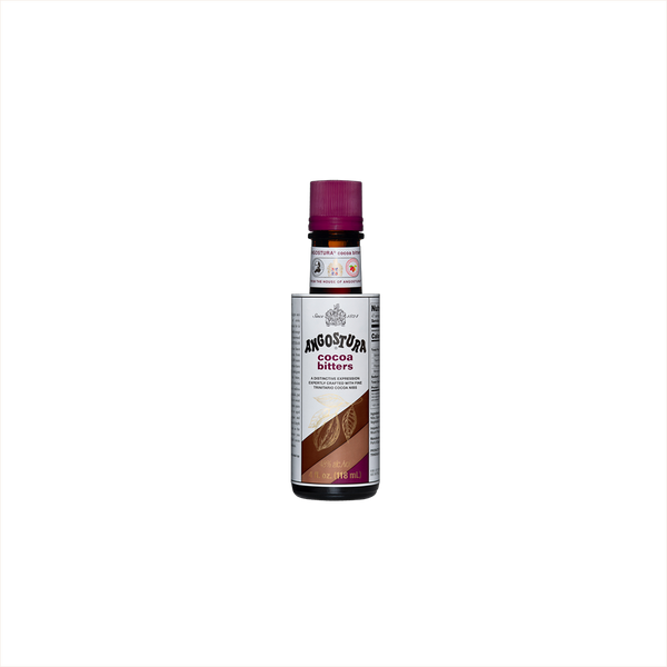 Bottle of Angostura Cocoa Bitters.