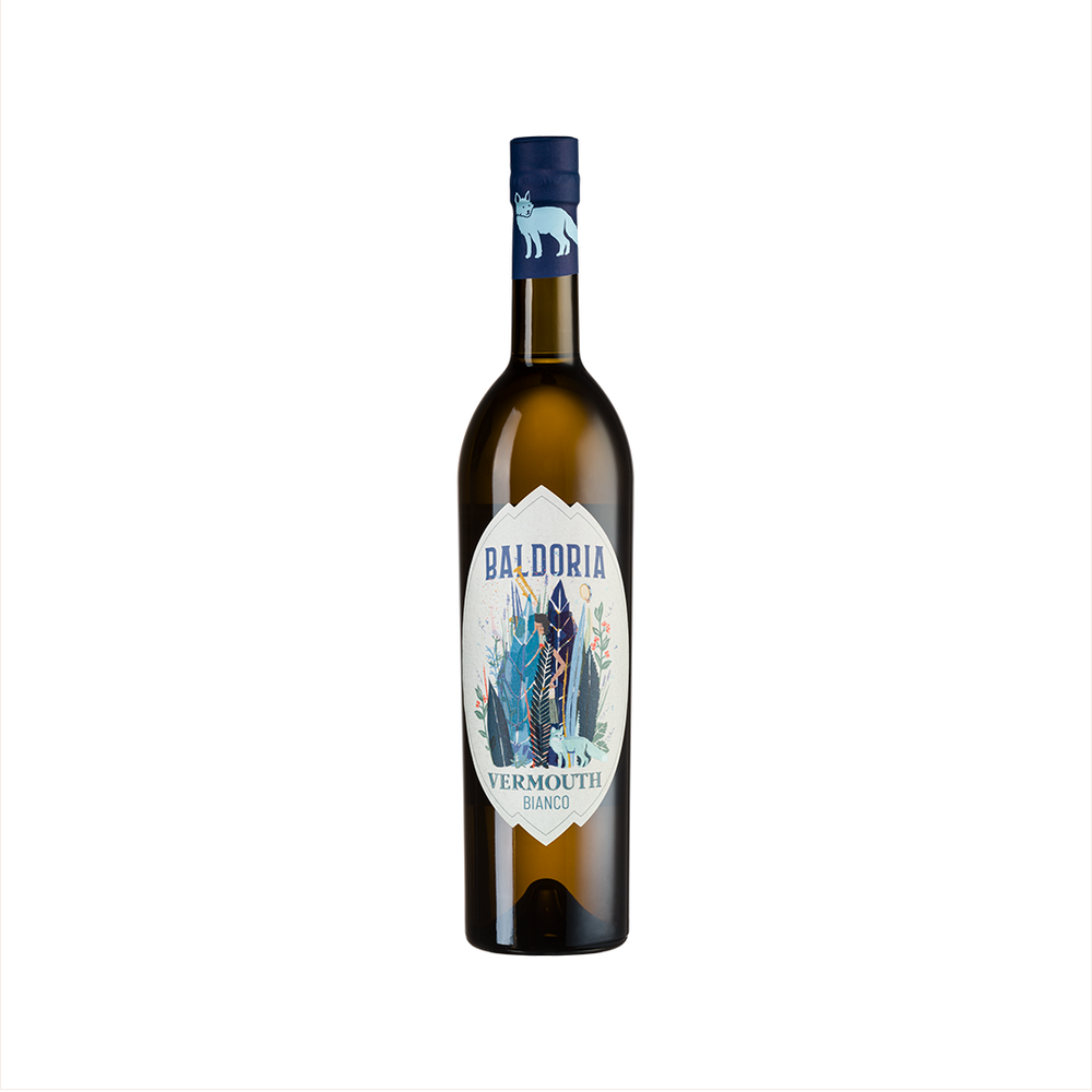 Bottle of Baldoria Bianco Vermouth.