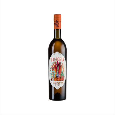 Bottle of Baldoria Bitter Vermouth.