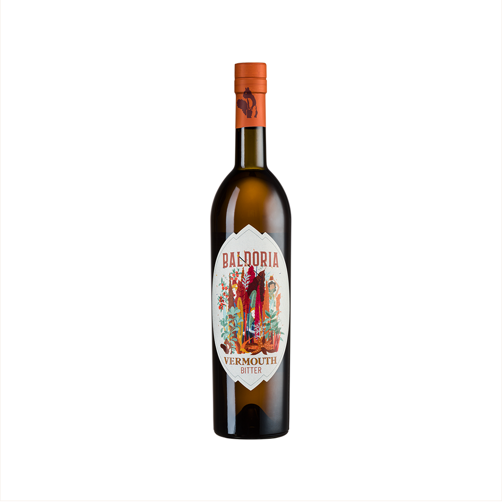 Bottle of Baldoria Bitter Vermouth.