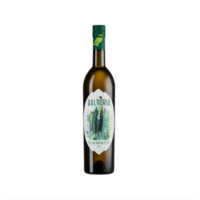Bottle of Baldoria Dry Vermouth.
