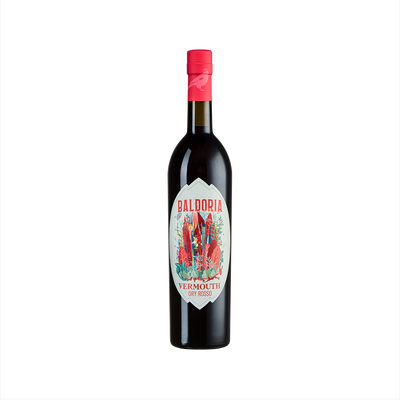 Bottle of Baldoria Dry Rosso Vermouth.