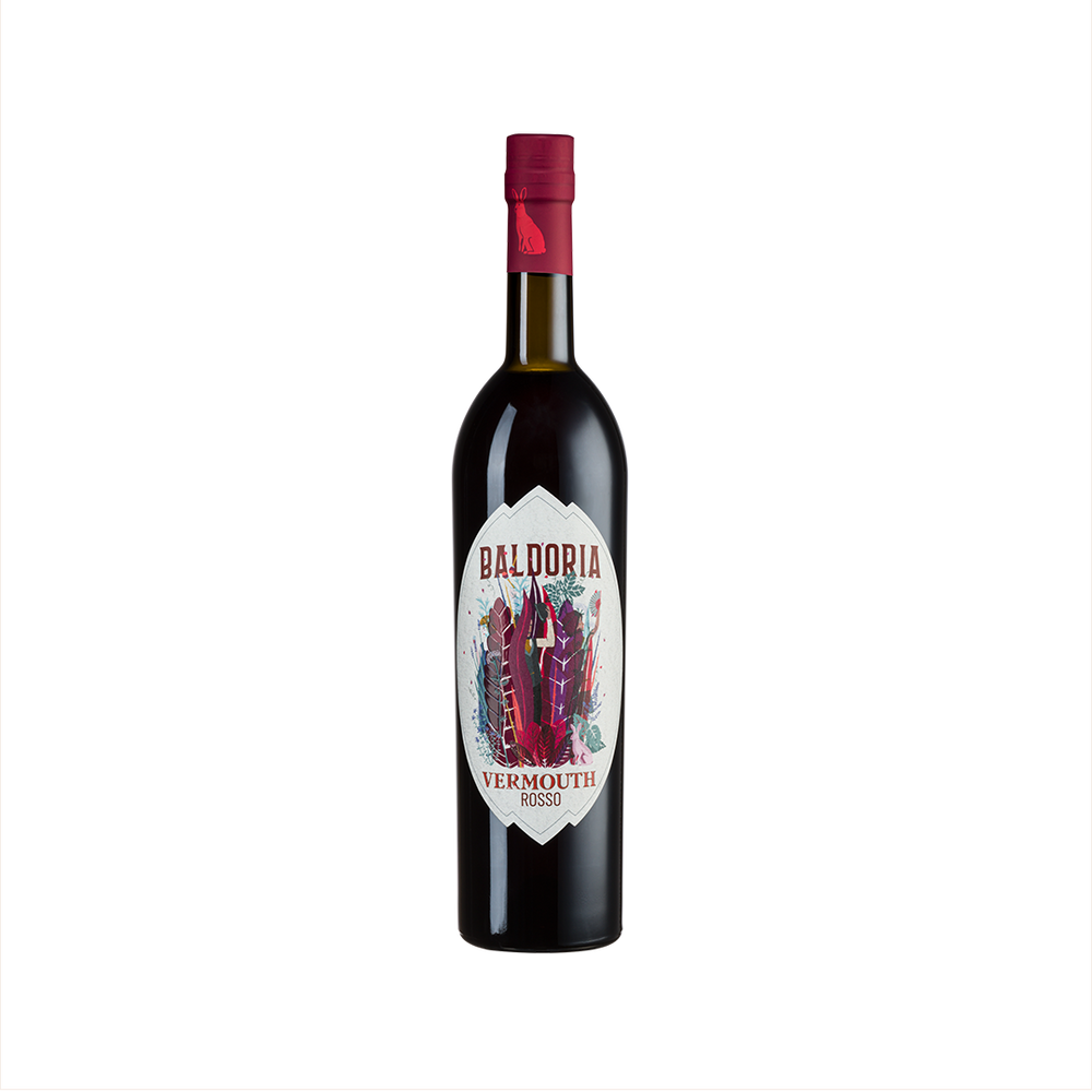 Bottle of Baldoria Rosso Vermouth.