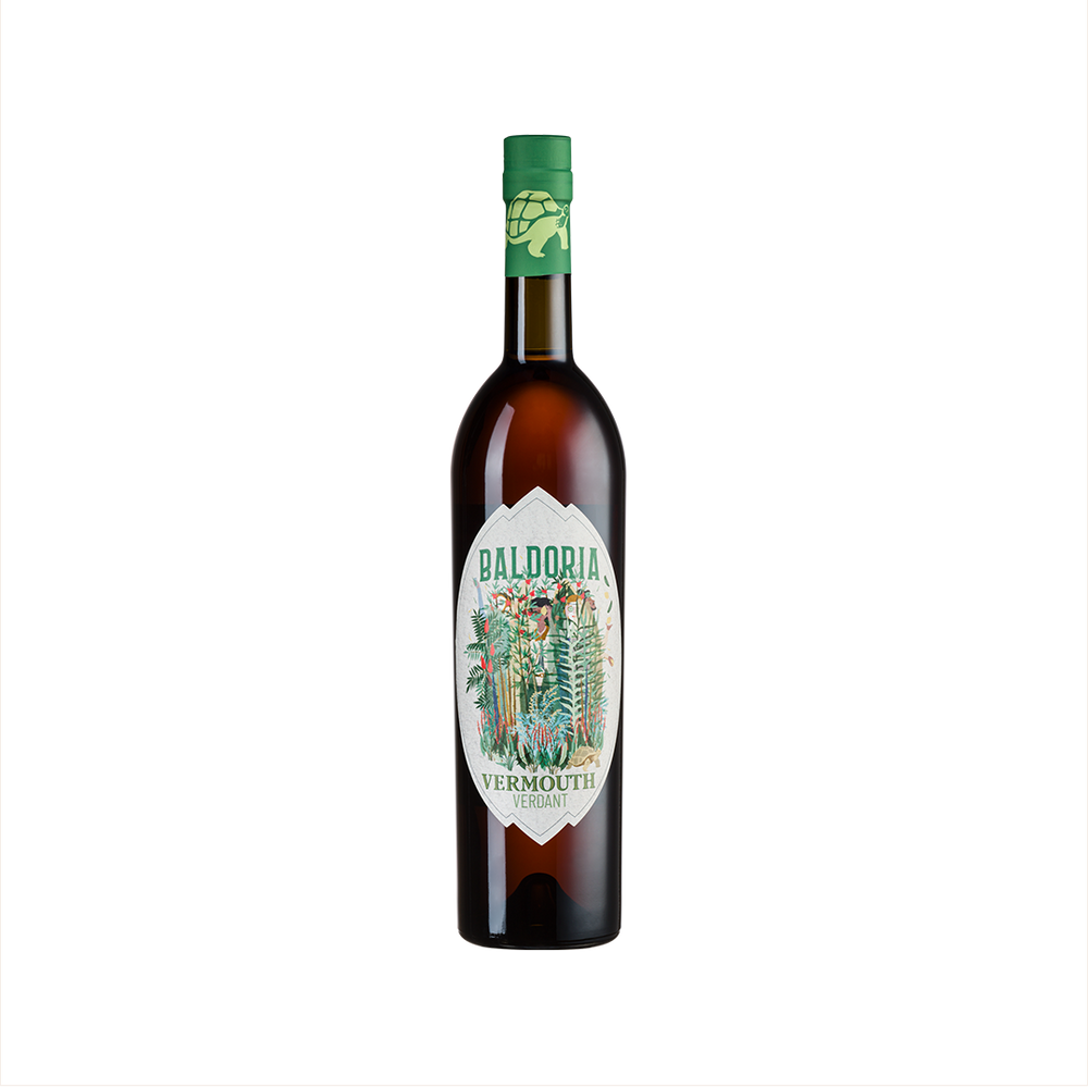 Bottle of Baldoria Verdant Vermouth.