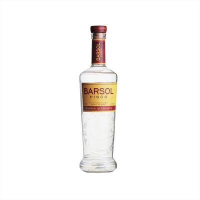 Bottle of Barsol Primero Quebranta Pisco.