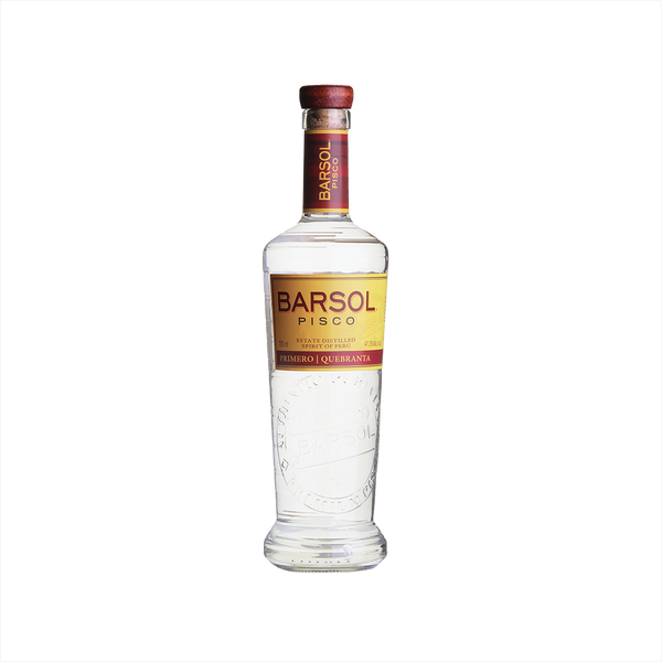 Bottle of Barsol Primero Quebranta Pisco.