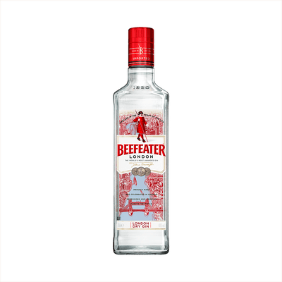 Bottle of Beefeater Long Dry Gin.