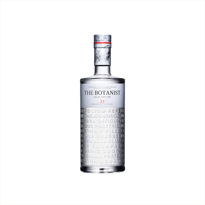 Bottle of The Botanist Islay Dry Gin. 