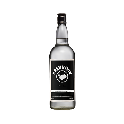 Bottle of Brennivin Aquavit.