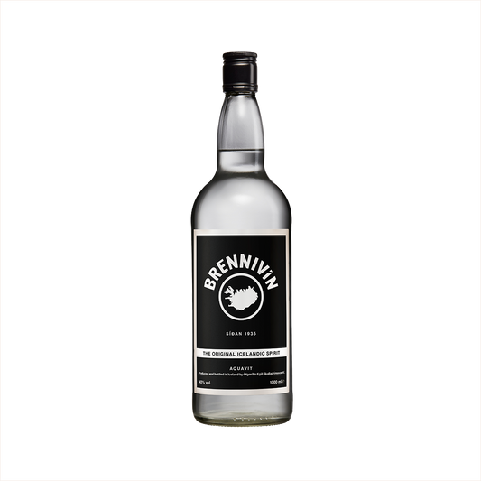 Bottle of Brennivin Aquavit.