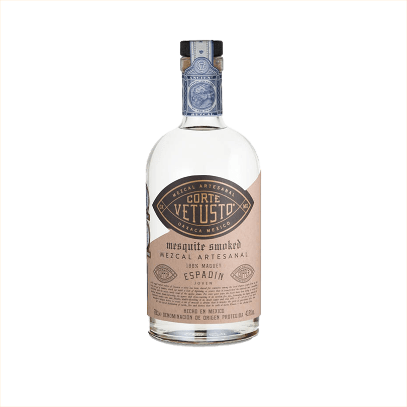 Bottle of Corte Vetusto Espadin Mezcal.