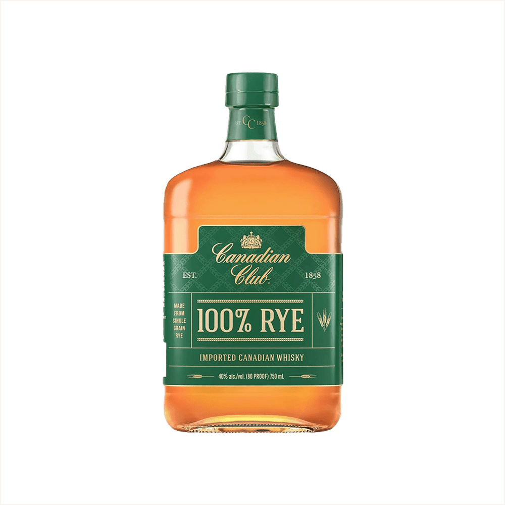Bottle of Canadian Club Rye Whisky