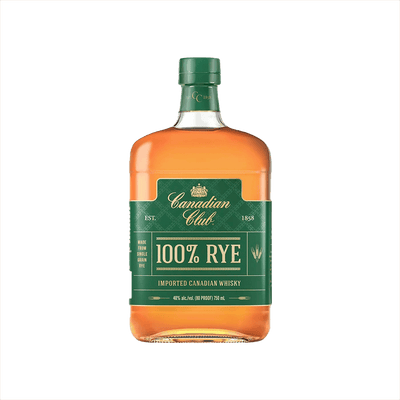 Bottle of Canadian Club Rye Whisky