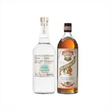 Bottles of Casamigos Blanco Tequila and Pierre Ferrand Dry Curacao.