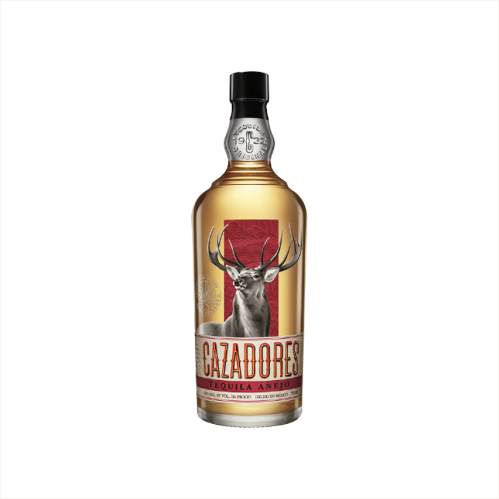 Bottle of Cazadores Añejo Tequila