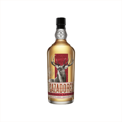 Bottle of Cazadores Añejo Tequila