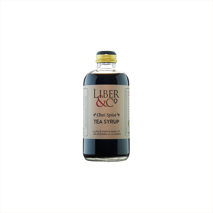 Bottle of Liber & Co. Chai Spice Tea Syrup.