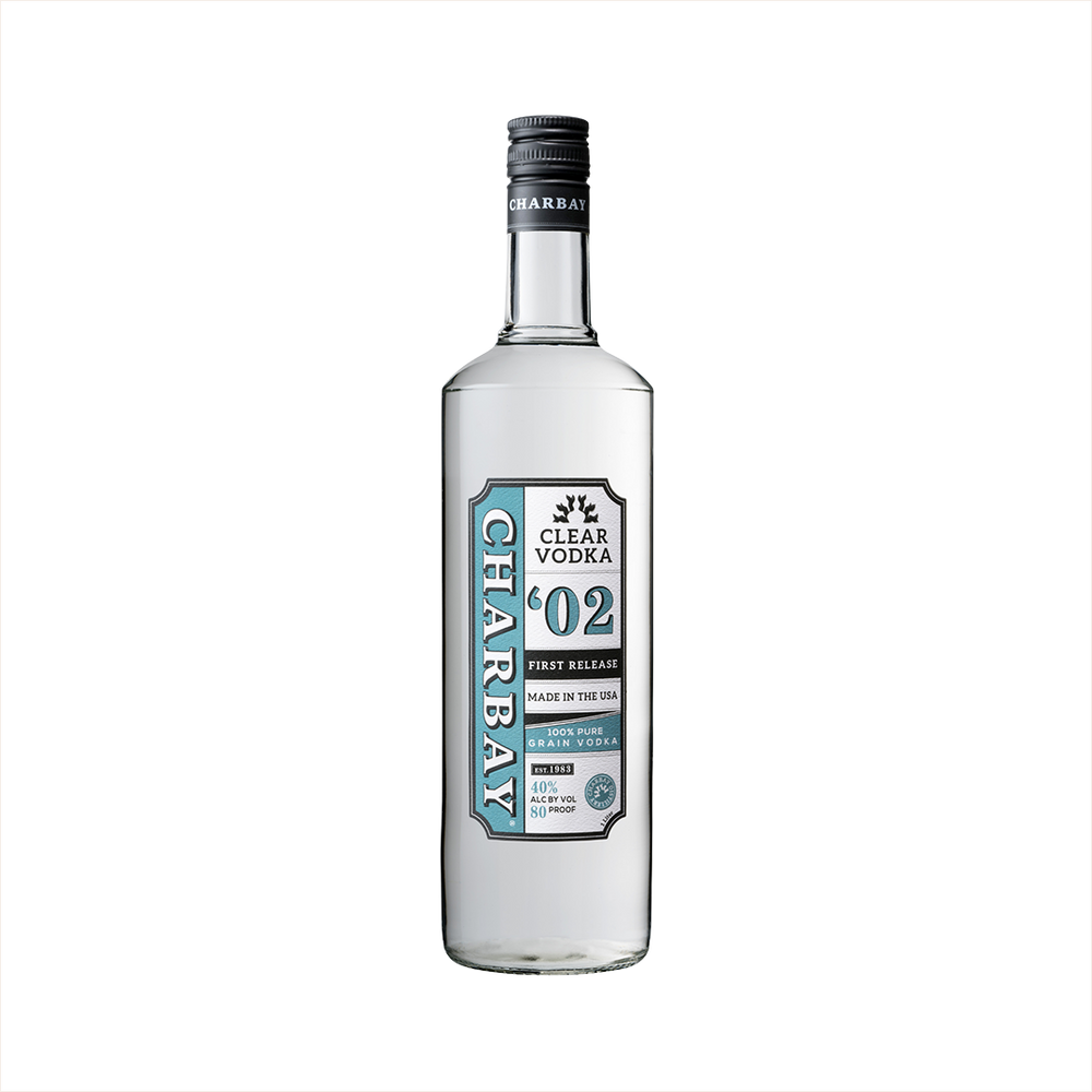 1 Liter bottle of Charbay Clear Vodka.