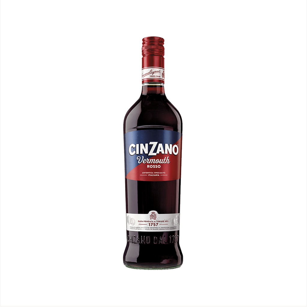 Bottle of Cinzano Rosso Sweet Vermouth.