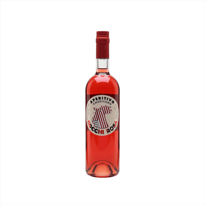 Bottle of Cocchi Americano Rosa Aperitivo.