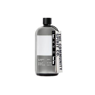 Bottle of The Community Spirit Vodka.