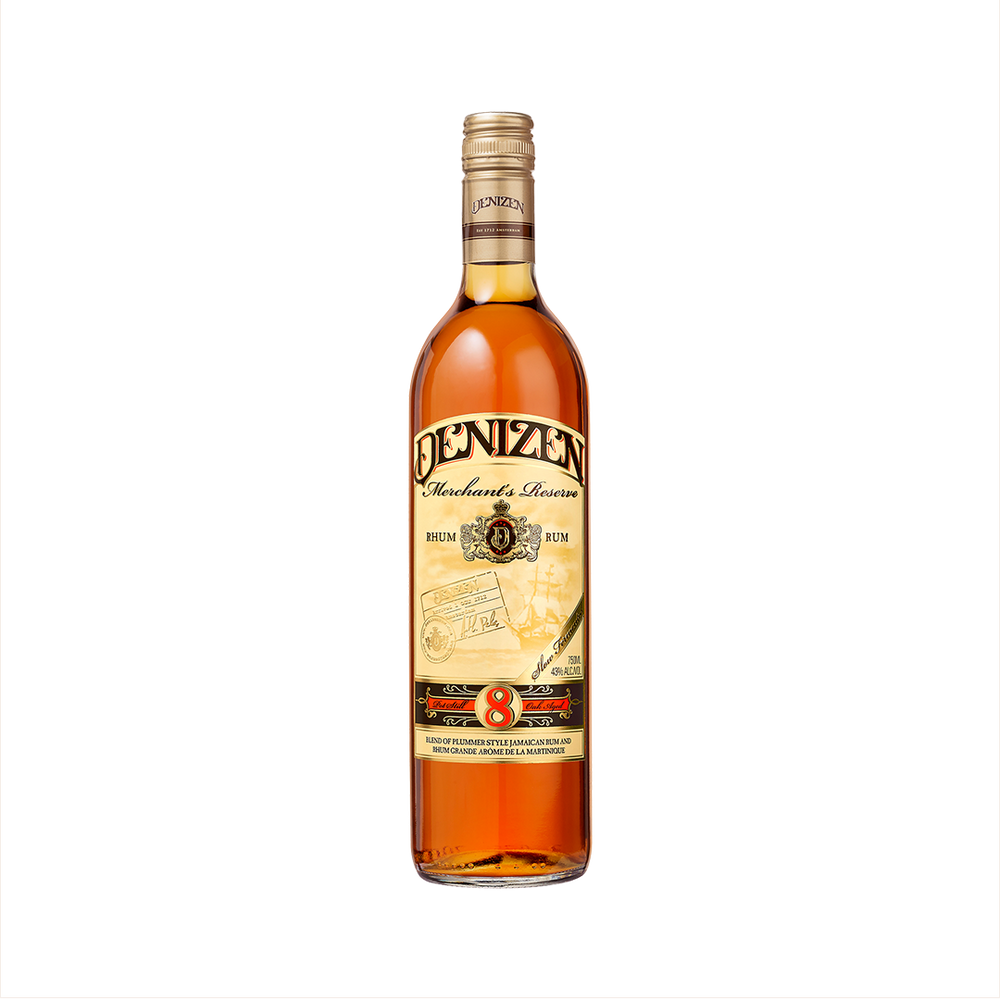 Bottle of Denizen Merchant's Reserve 8 Year Rum.